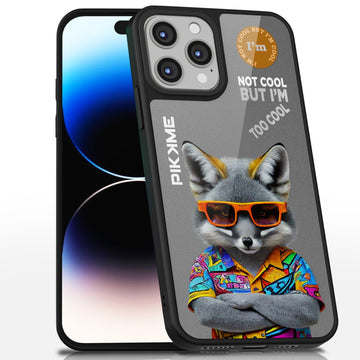 Pikkme Stylish Grey Wolf Swag iPhone 14 Pro Max Back Cover (Design-01)