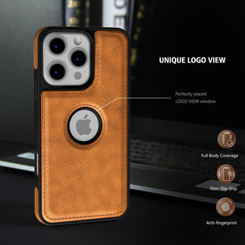 Pikkme iPhone 16 Pro Flexible Pu Leather Back Case | Brown