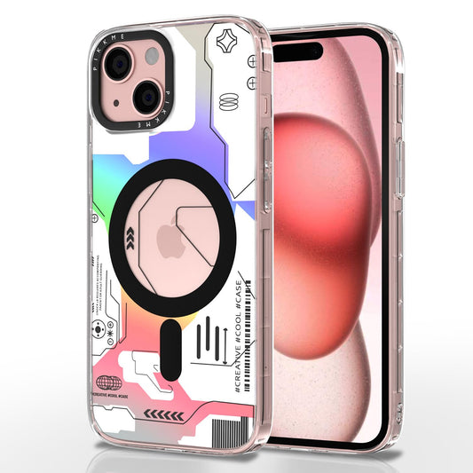 Pikkme iPhone 15 Printmagsafe Back Cover (White)