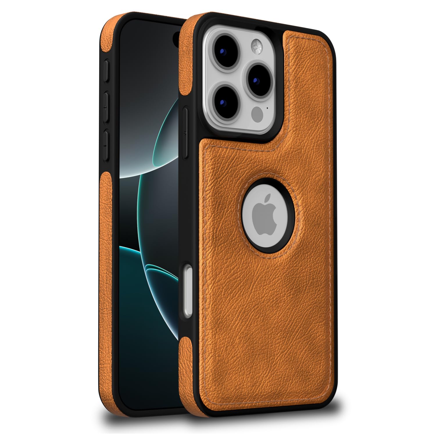 Pikkme iPhone 16 Pro Flexible Pu Leather Back Case | Brown