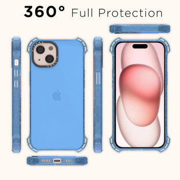 Pikkme iPhone 15 Plus Bumpercase Back Cover (Blue)