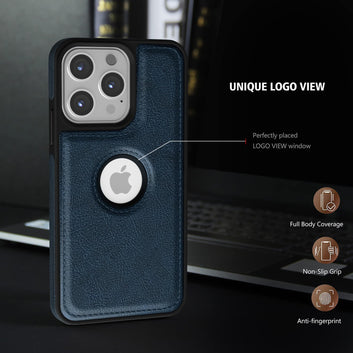 Pikkme iPhone 14 Pro Flexible Pu Leather Back Case | Blue