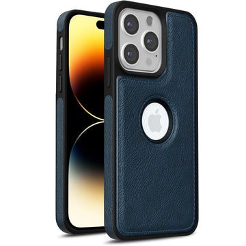 Pikkme iPhone 14 Pro Flexible Pu Leather Back Case | Blue