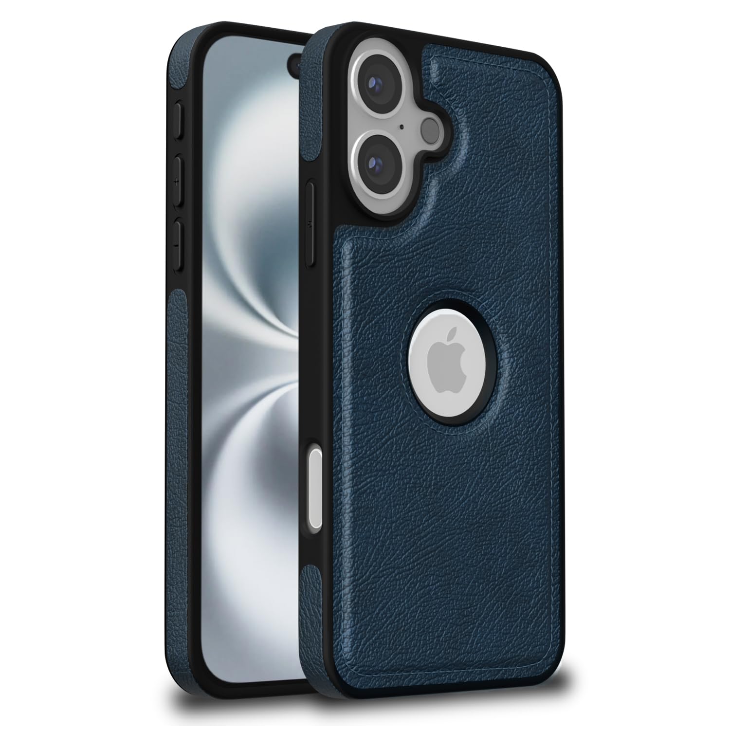 Pikkme iPhone 16 Plus Flexible Pu Leather Back Case | Blue
