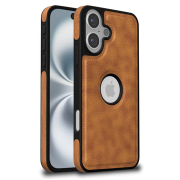 Pikkme iPhone 16 Plus Flexible Pu Leather Back Case | Brown
