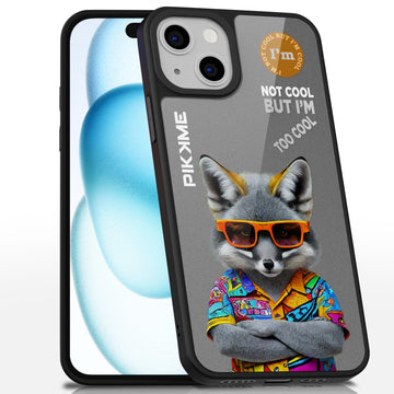 Pikkme Stylish Grey Wolf Swag iPhone 15 Back Cover (Design-01)