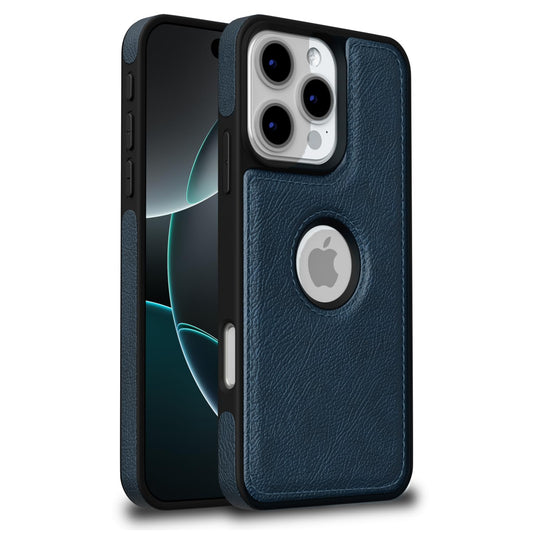 Pikkme iPhone 16 Pro Flexible Pu Leather Back Case | Blue