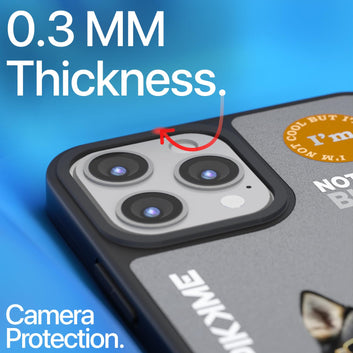 Pikkme Stylish Grey Dog Swag iPhone 14 Pro Back Cover (Design-02)