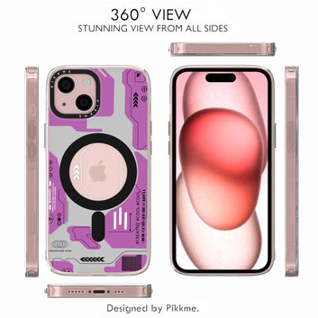 Pikkme iPhone 15 Printmagsafe Back Cover (Pink)