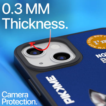 Pikkme Stylish Blue Dog Swag iPhone 14 Back Cover (Design-08)