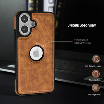 Pikkme iPhone 16 Plus Flexible Pu Leather Back Case | Brown