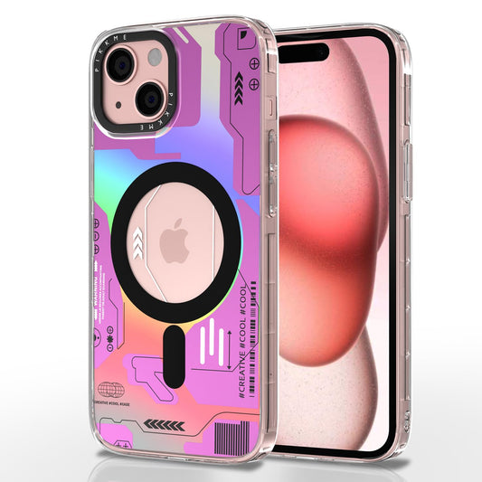 Pikkme iPhone 15 Printmagsafe Back Cover (Pink)