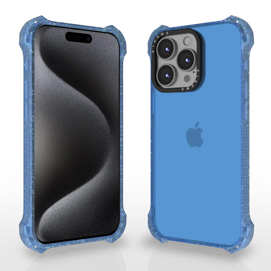 Pikkme iPhone 15 Pro Max Bumpercase Back Cover (Blue)