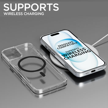Pikkme iPhone 16 Clear Magsafe Back Cover (Transparent)