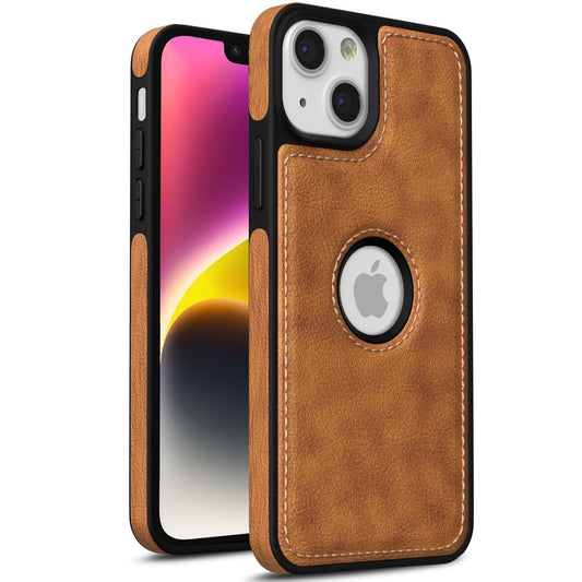 Pikkme iPhone 14 Plus Flexible Pu Leather Back Case (Brown)