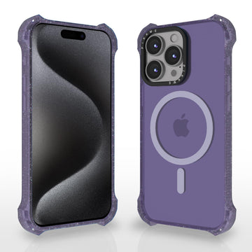 Pikkme iPhone 15 Pro Max Bumper Magsafe Back Cover (Purple)