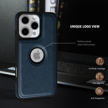 Pikkme iPhone 16 Pro Flexible Pu Leather Back Case | Blue