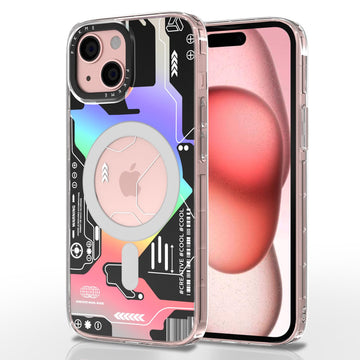 Pikkme iPhone 15 Plus Printmagsafe Back Cover (Black)